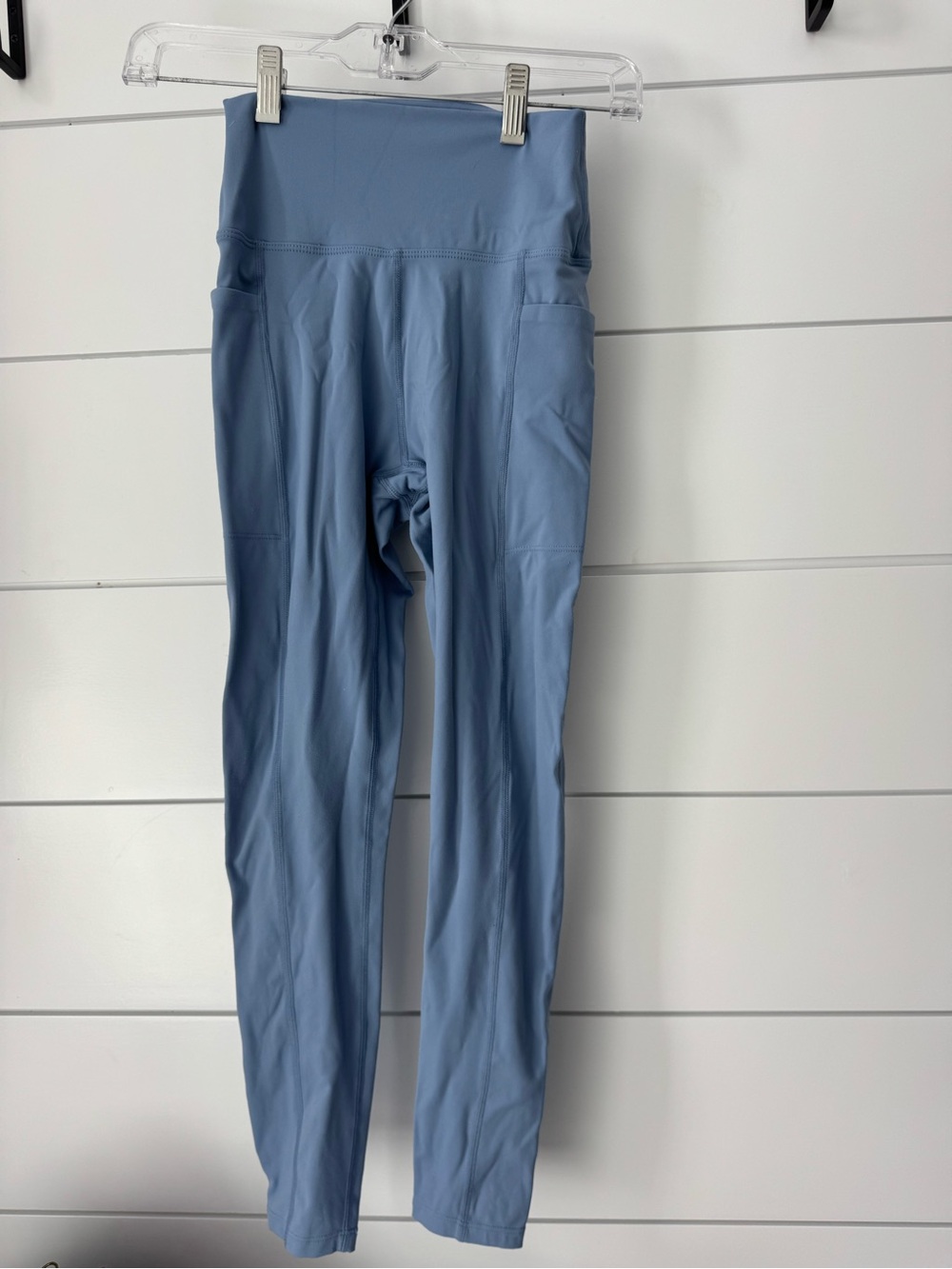 Danskin Light Blue High-Waist Active Leggings with Side Pockets
